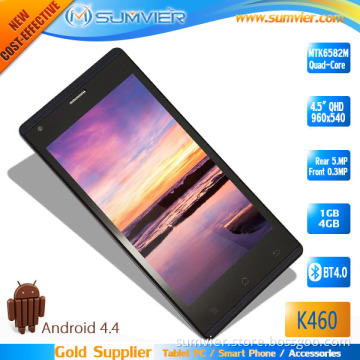 4.5 Inch Touch Screen Android 4.4 Mtk 6580 Quad Core Cell Phone